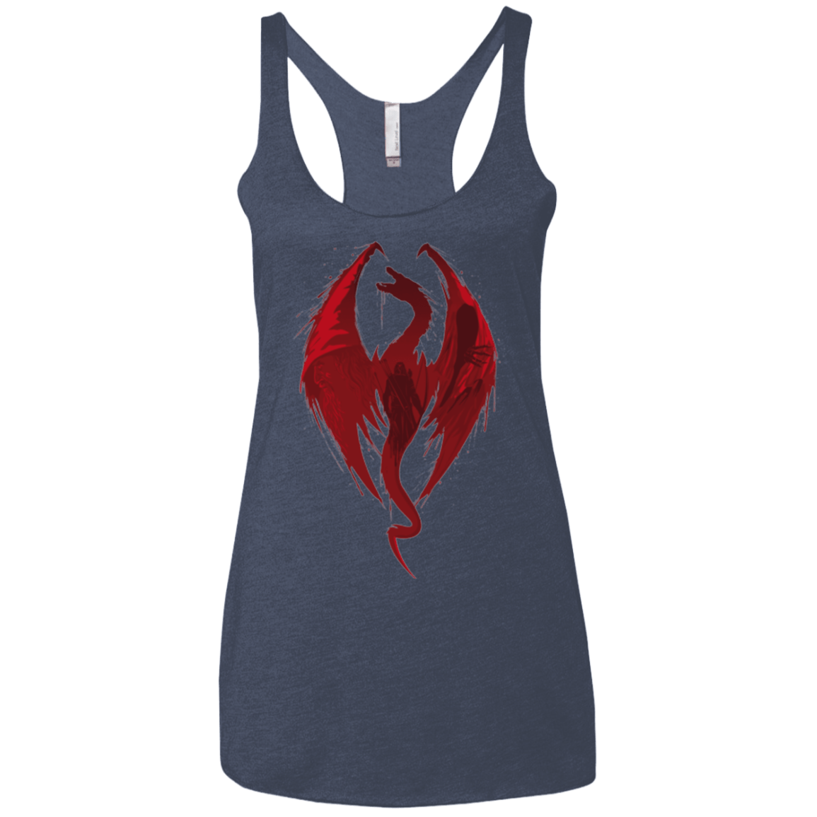 T-Shirts Vintage Navy / X-Small Smaug's Bane Women's Triblend Racerback Tank