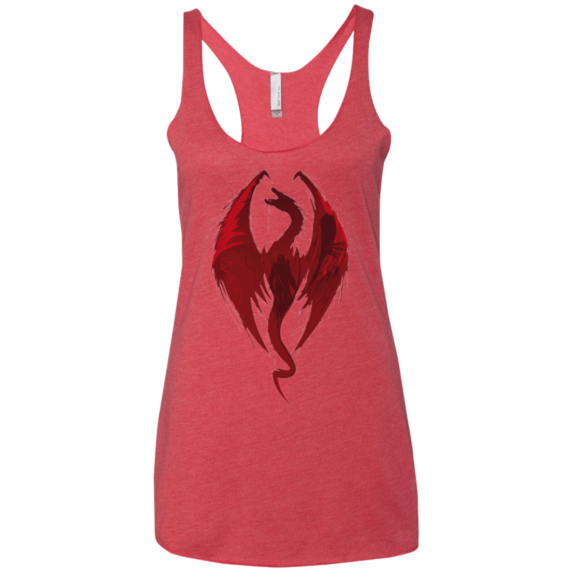 T-Shirts Vintage Red / X-Small Smaug's Bane Women's Triblend Racerback Tank