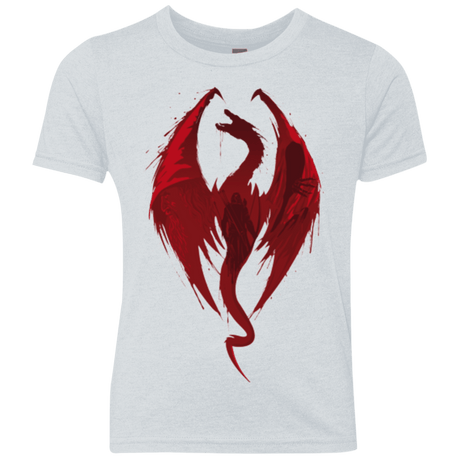 T-Shirts Heather White / YXS Smaug's Bane Youth Triblend T-Shirt
