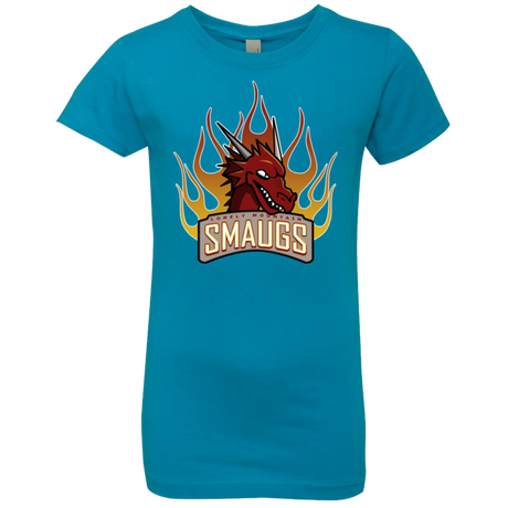 T-Shirts Turquoise / YXS Smaugs Girls Premium T-Shirt