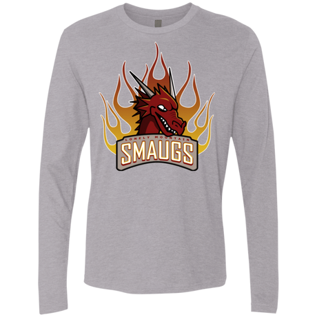 T-Shirts Heather Grey / Small Smaugs Men's Premium Long Sleeve