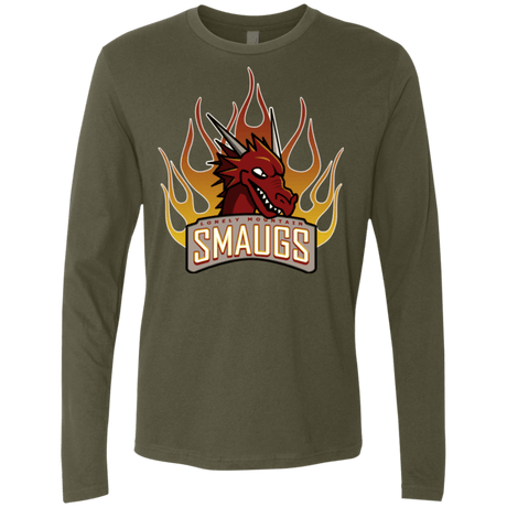 T-Shirts Military Green / Small Smaugs Men's Premium Long Sleeve
