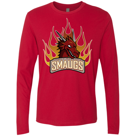 T-Shirts Red / Small Smaugs Men's Premium Long Sleeve