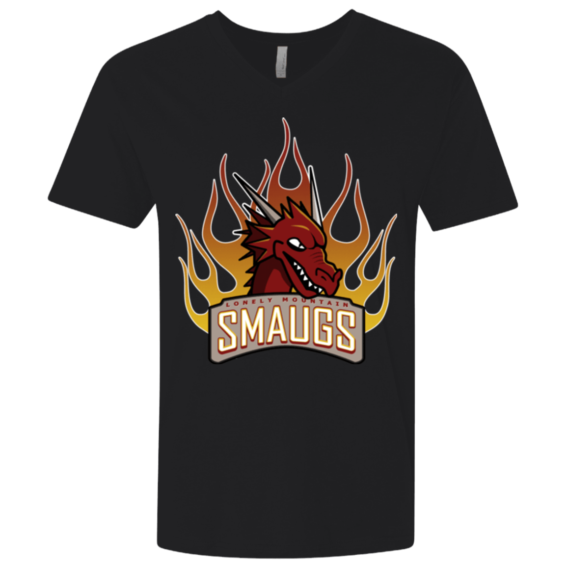 T-Shirts Black / X-Small Smaugs Men's Premium V-Neck