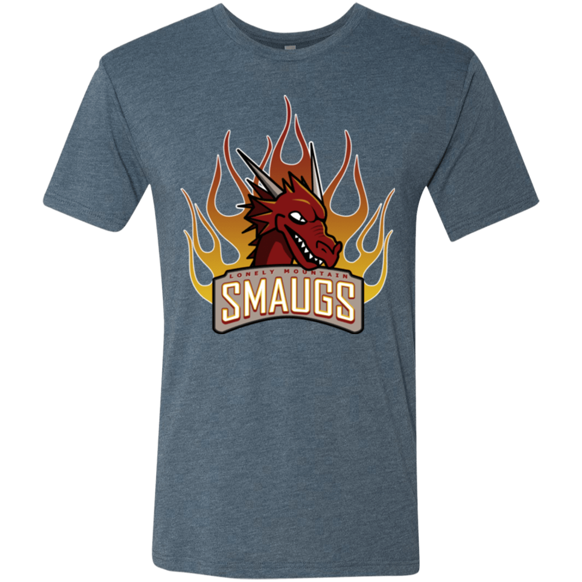 T-Shirts Indigo / Small Smaugs Men's Triblend T-Shirt