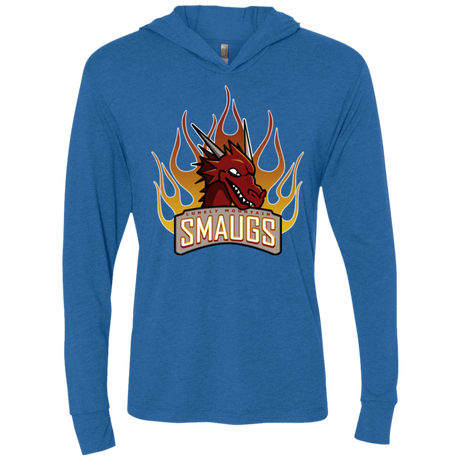 T-Shirts Vintage Royal / X-Small Smaugs Triblend Long Sleeve Hoodie Tee