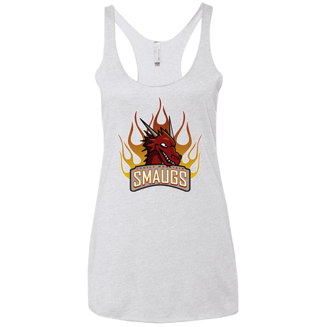 T-Shirts Heather White / X-Small Smaugs Women's Triblend Racerback Tank