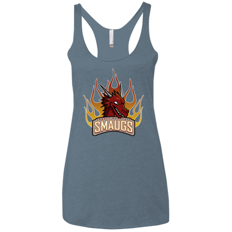 T-Shirts Indigo / X-Small Smaugs Women's Triblend Racerback Tank