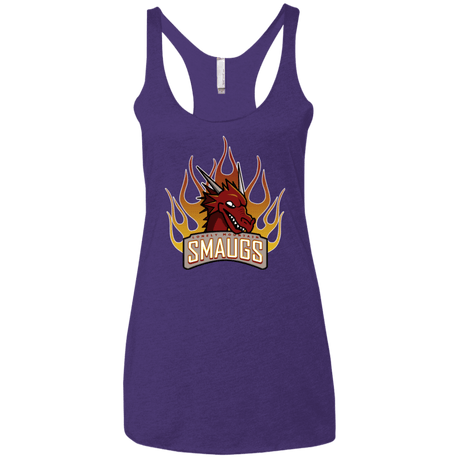 T-Shirts Purple / X-Small Smaugs Women's Triblend Racerback Tank