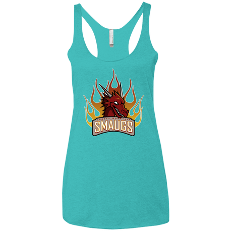 T-Shirts Tahiti Blue / X-Small Smaugs Women's Triblend Racerback Tank
