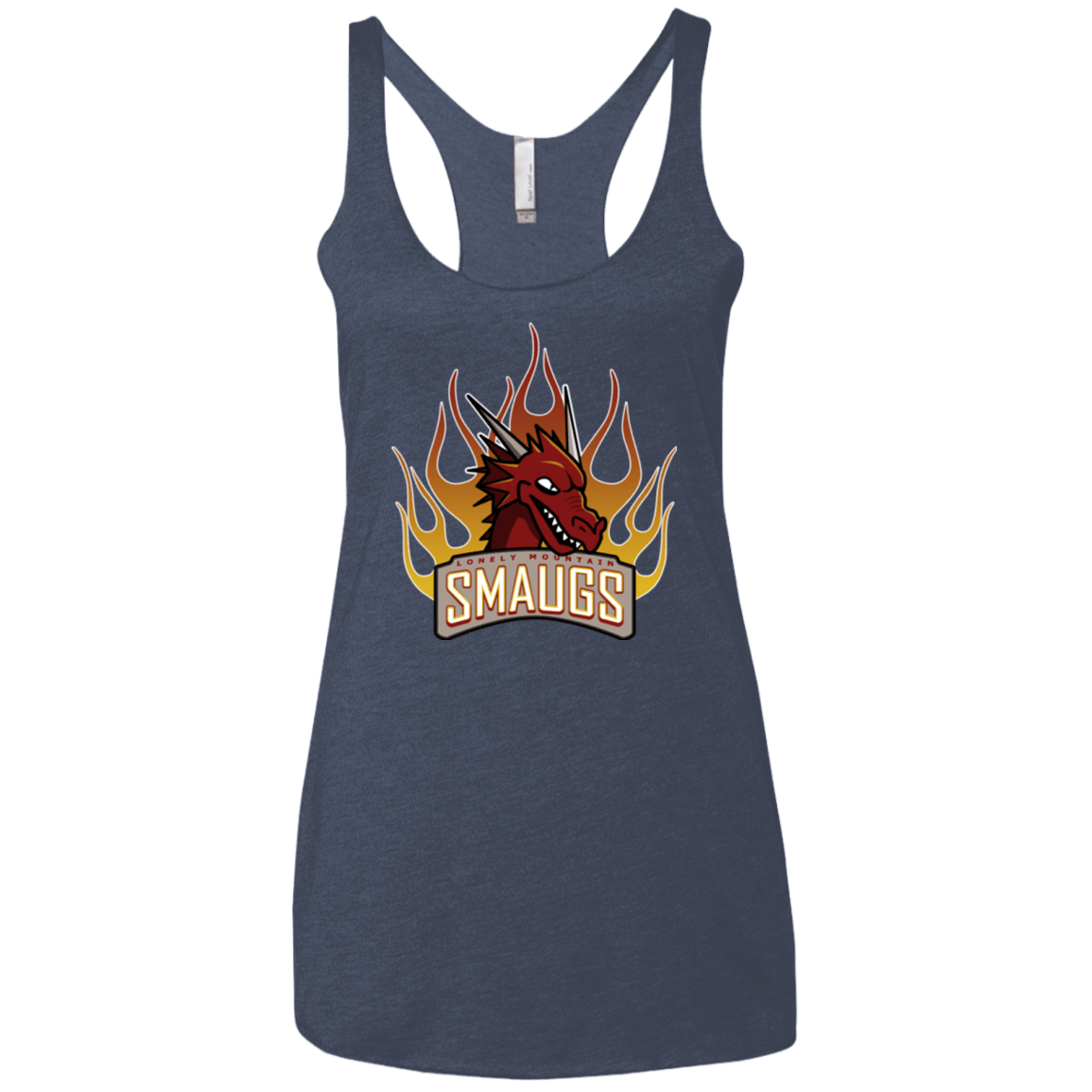 T-Shirts Vintage Navy / X-Small Smaugs Women's Triblend Racerback Tank