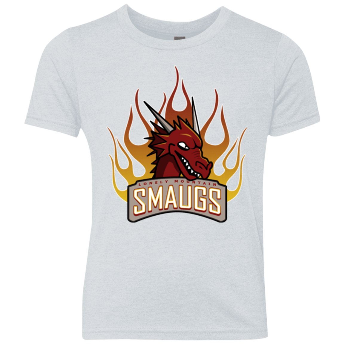 T-Shirts Heather White / YXS Smaugs Youth Triblend T-Shirt