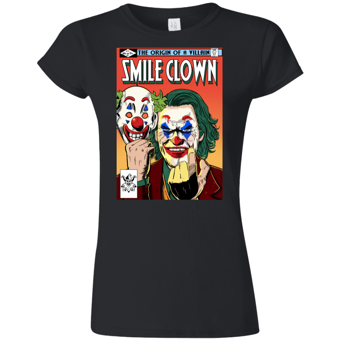 T-Shirts Black / S Smile Clown Junior Slimmer-Fit T-Shirt
