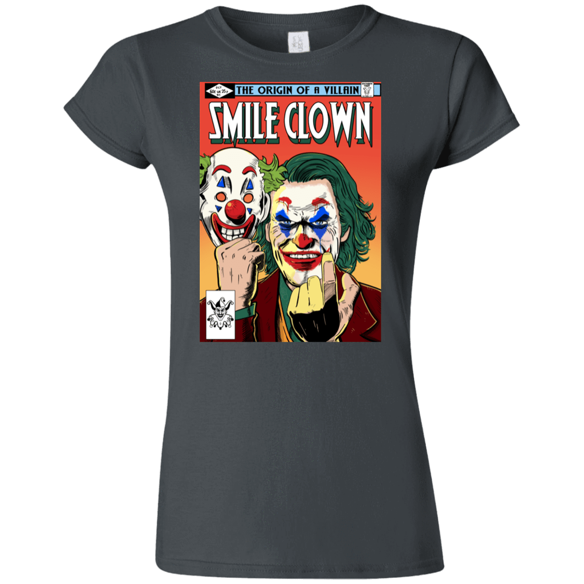 T-Shirts Charcoal / S Smile Clown Junior Slimmer-Fit T-Shirt