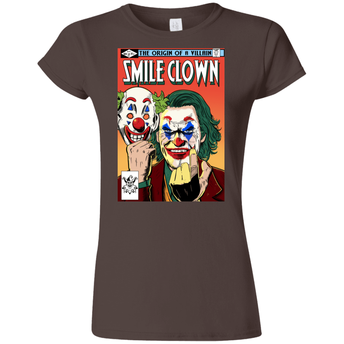 T-Shirts Dark Chocolate / S Smile Clown Junior Slimmer-Fit T-Shirt