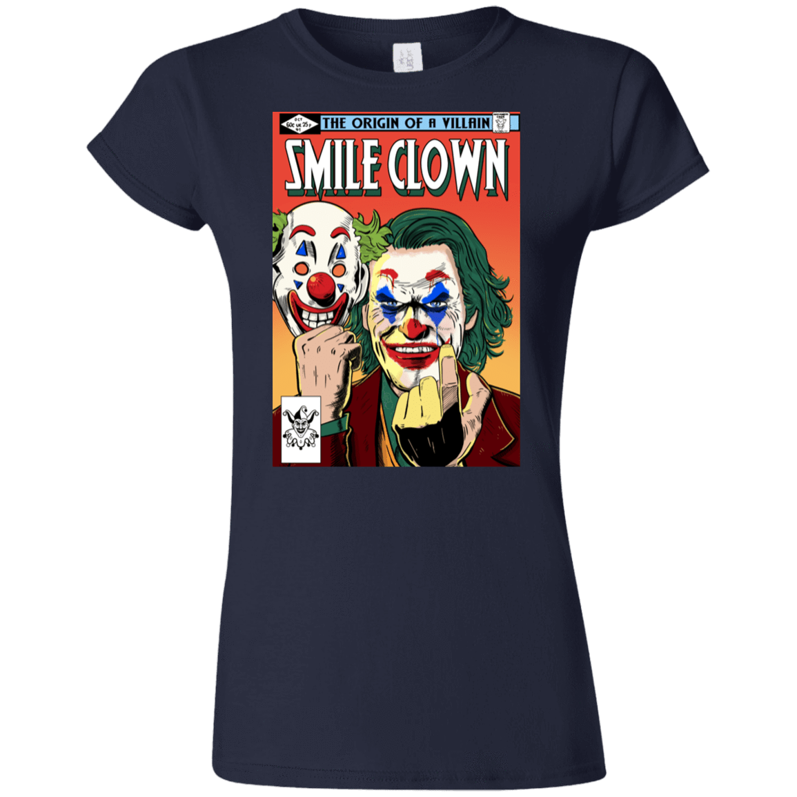 T-Shirts Navy / S Smile Clown Junior Slimmer-Fit T-Shirt
