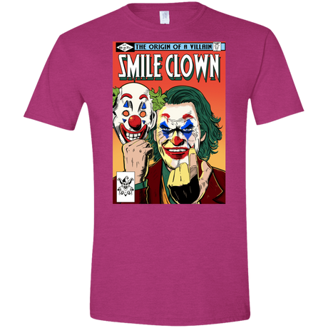 T-Shirts Antique Heliconia / S Smile Clown Men's Semi-Fitted Softstyle