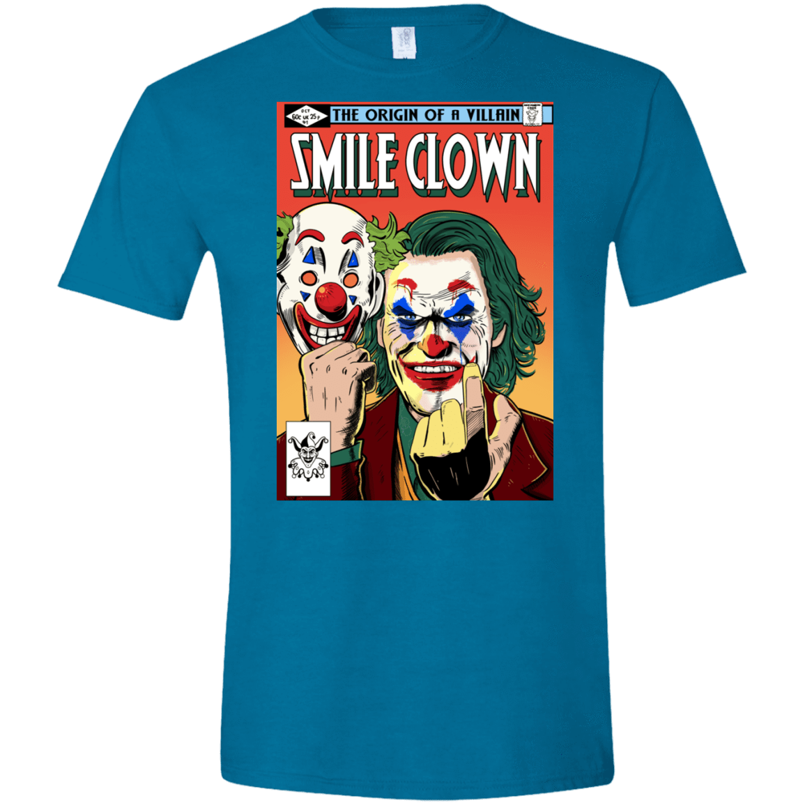T-Shirts Antique Sapphire / S Smile Clown Men's Semi-Fitted Softstyle