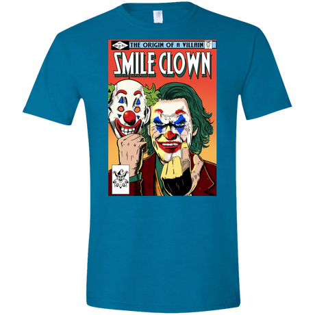 T-Shirts Antique Sapphire / S Smile Clown Men's Semi-Fitted Softstyle