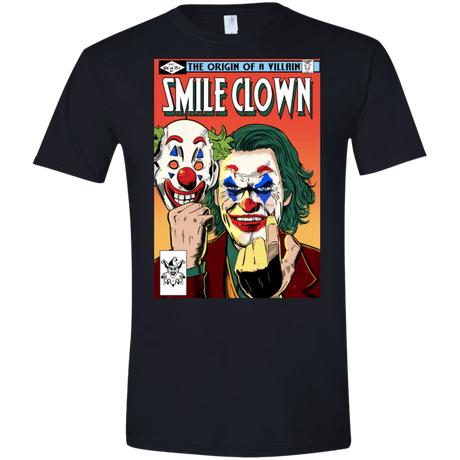 T-Shirts Black / S Smile Clown Men's Semi-Fitted Softstyle