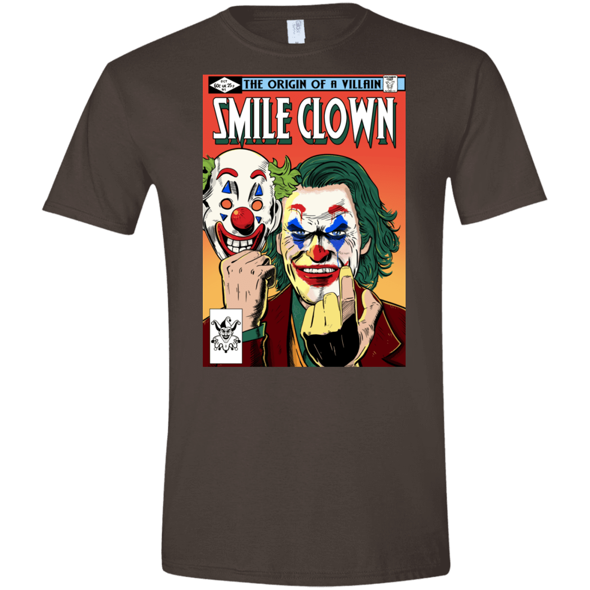 T-Shirts Dark Chocolate / S Smile Clown Men's Semi-Fitted Softstyle