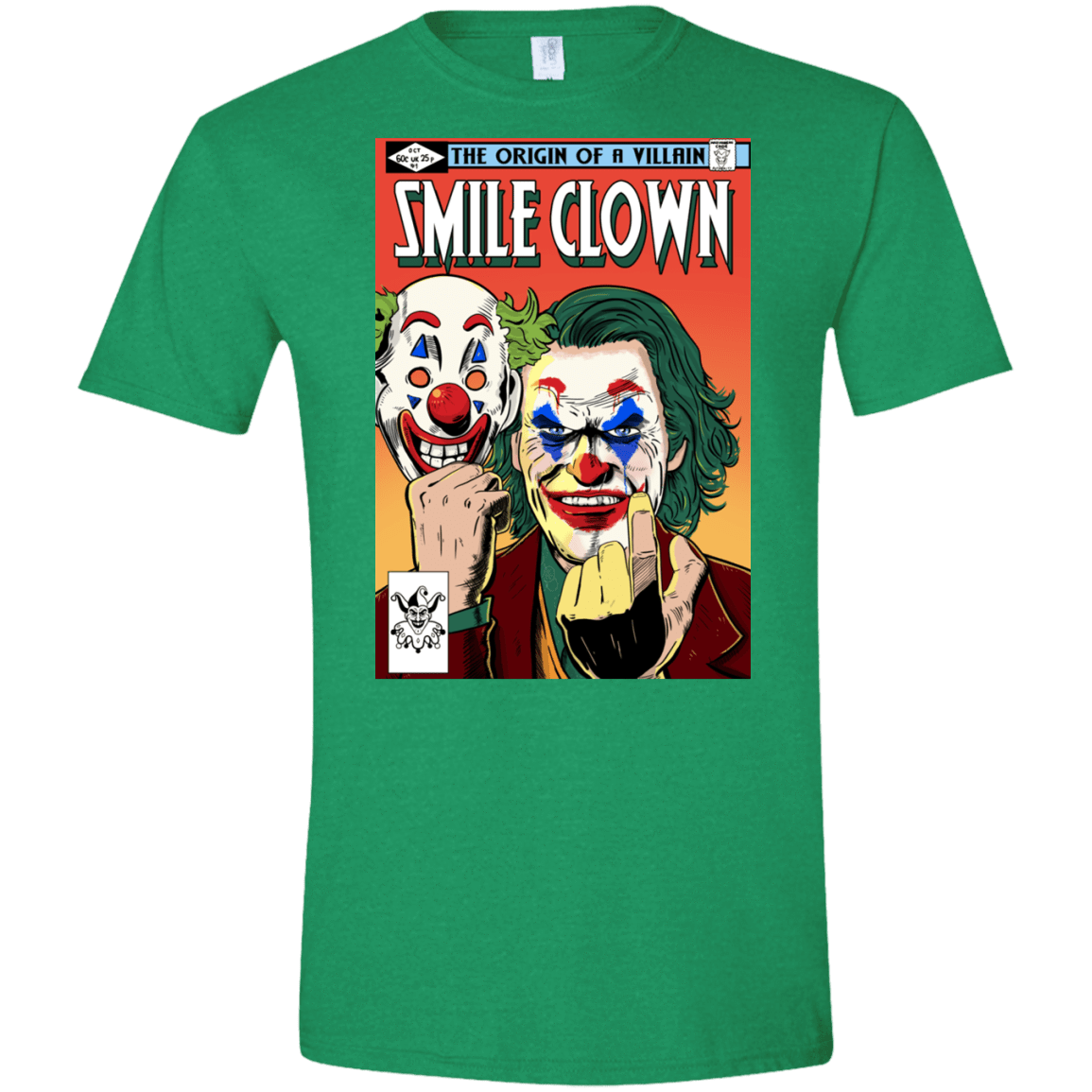 T-Shirts Heather Irish Green / S Smile Clown Men's Semi-Fitted Softstyle