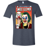 T-Shirts Heather Navy / S Smile Clown Men's Semi-Fitted Softstyle
