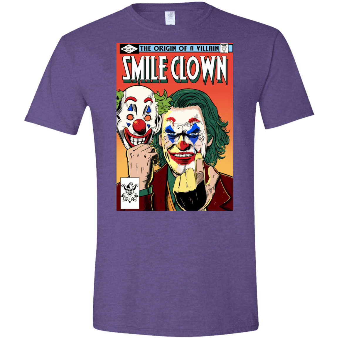 T-Shirts Heather Purple / S Smile Clown Men's Semi-Fitted Softstyle