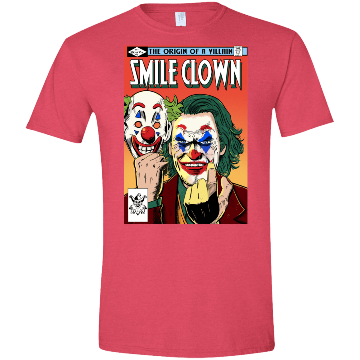 T-Shirts Heather Red / S Smile Clown Men's Semi-Fitted Softstyle