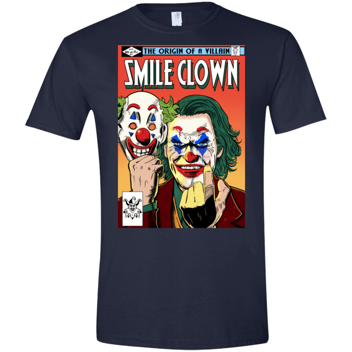 T-Shirts Navy / S Smile Clown Men's Semi-Fitted Softstyle