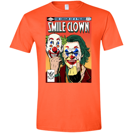 T-Shirts Orange / S Smile Clown Men's Semi-Fitted Softstyle