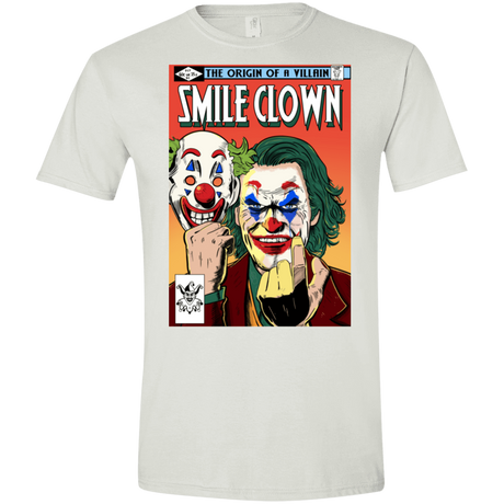 T-Shirts White / X-Small Smile Clown Men's Semi-Fitted Softstyle