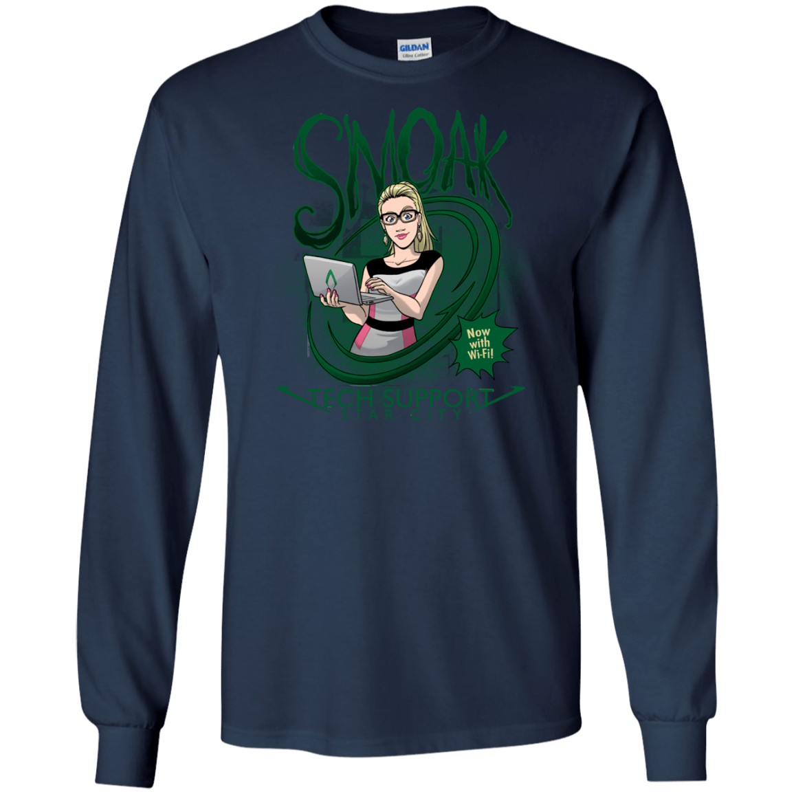 T-Shirts Navy / S Smoak Men's Long Sleeve T-Shirt