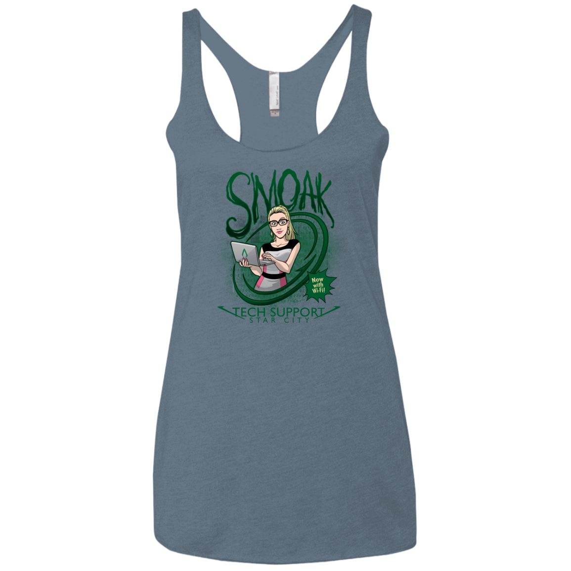 Smoak Women's Triblend Racerback Tank