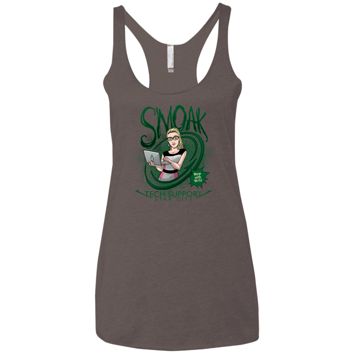 Smoak Women's Triblend Racerback Tank