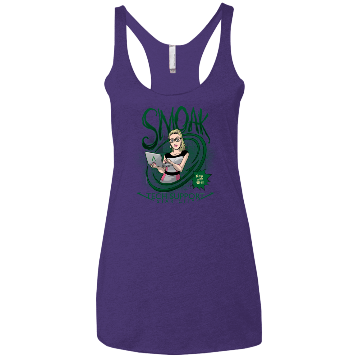Smoak Women's Triblend Racerback Tank