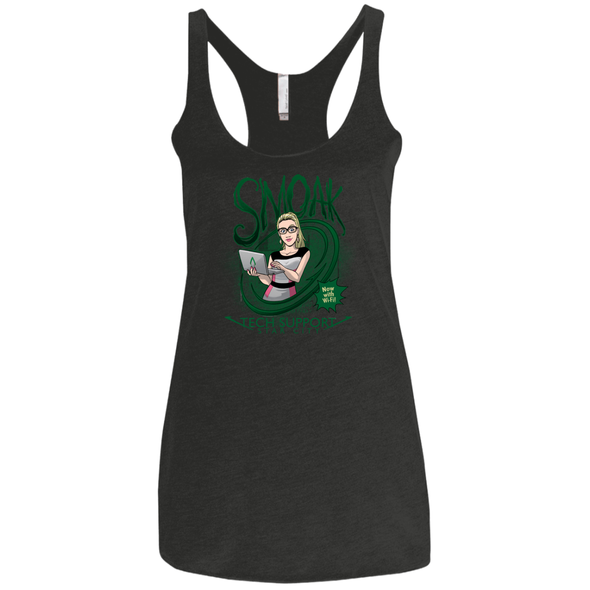 Smoak Women's Triblend Racerback Tank