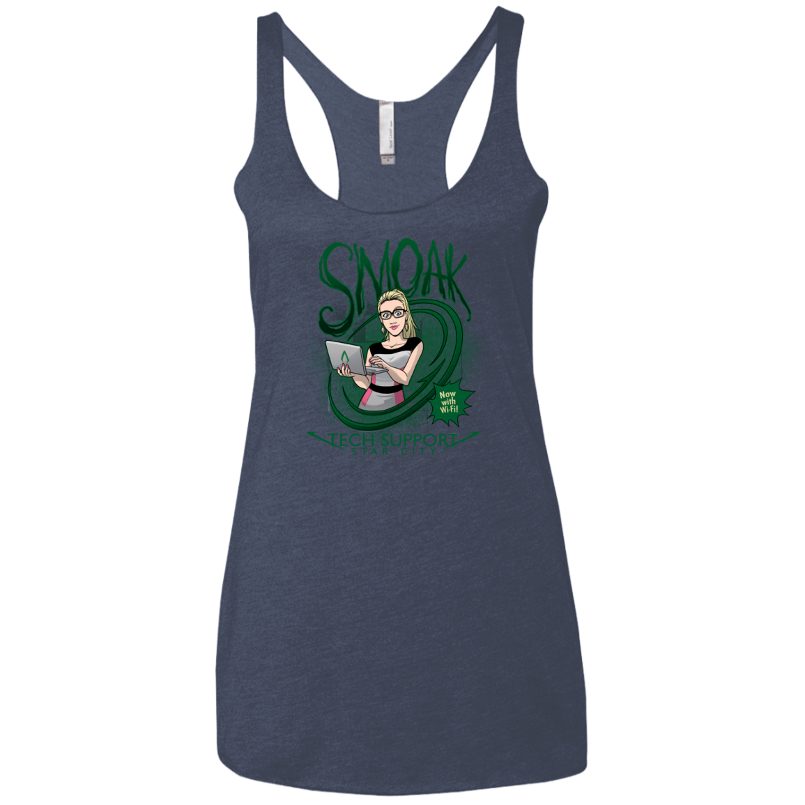 Smoak Women's Triblend Racerback Tank