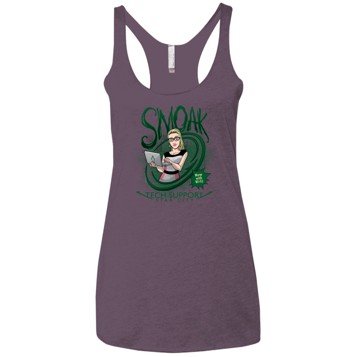 Smoak Women's Triblend Racerback Tank