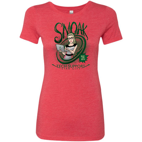 T-Shirts Vintage Red / S Smoak Women's Triblend T-Shirt