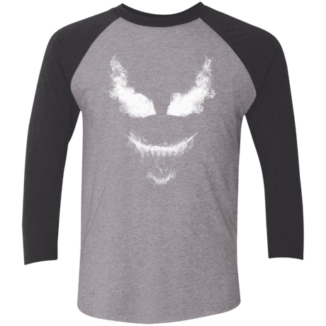 T-Shirts Premium Heather/Vintage Black / X-Small Smoke Symbiote Men's Triblend 3/4 Sleeve