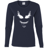 T-Shirts Navy / S Smoke Symbiote Women's Long Sleeve T-Shirt
