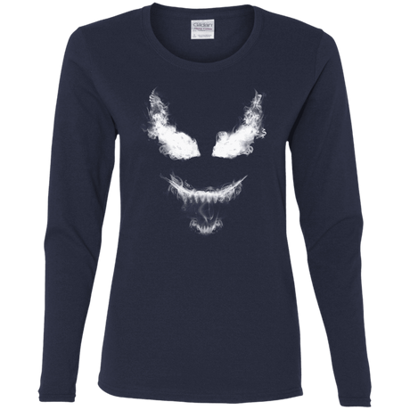 T-Shirts Navy / S Smoke Symbiote Women's Long Sleeve T-Shirt