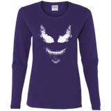 T-Shirts Purple / S Smoke Symbiote Women's Long Sleeve T-Shirt