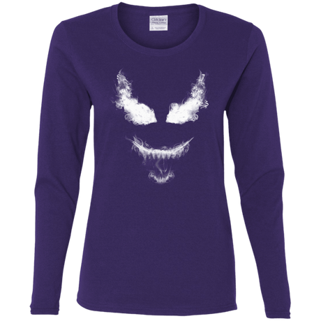 T-Shirts Purple / S Smoke Symbiote Women's Long Sleeve T-Shirt