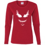 T-Shirts Red / S Smoke Symbiote Women's Long Sleeve T-Shirt