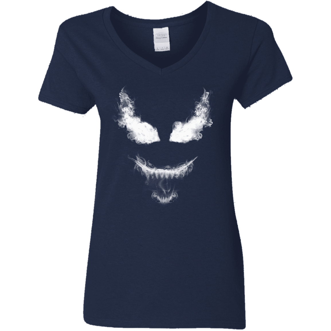 T-Shirts Navy / S Smoke Symbiote Women's V-Neck T-Shirt