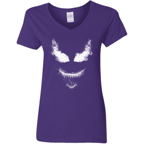 T-Shirts Purple / S Smoke Symbiote Women's V-Neck T-Shirt