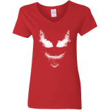 T-Shirts Red / S Smoke Symbiote Women's V-Neck T-Shirt