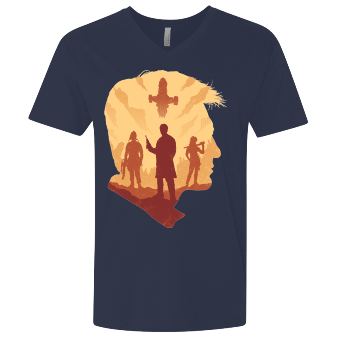 T-Shirts Midnight Navy / X-Small Smuggle squad Men's Premium V-Neck